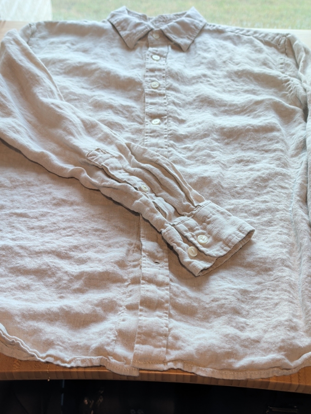 Banana Republic Linen Shirt_natural